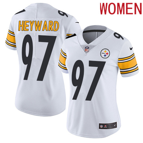 2019 Women Pittsburgh Steelers #97 Heyward White Nike Vapor Untouchable Limited NFL Jersey